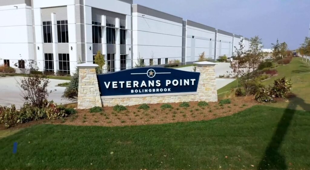 Image of Veterans Point Bolingbrook in Bolingbrook, IL. Image courtesy of Crow Holdings.